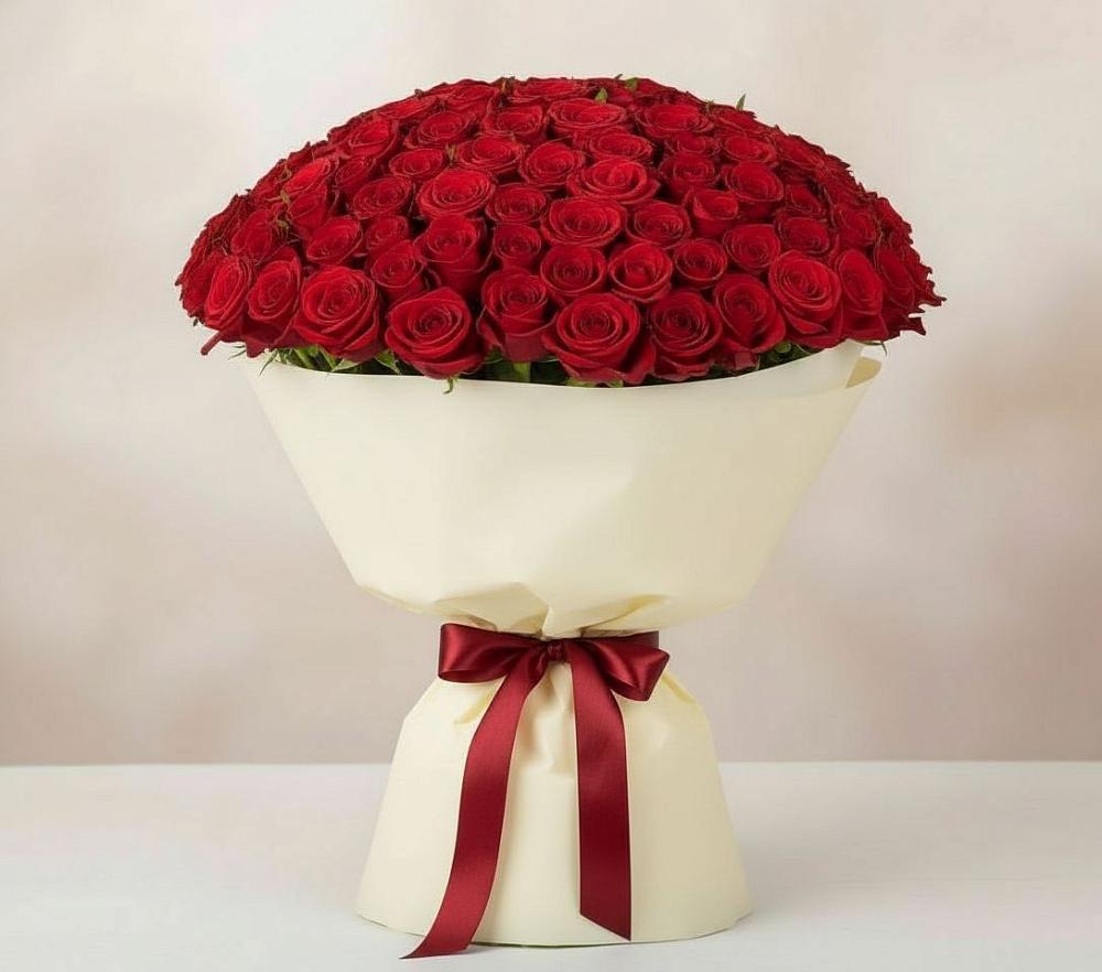 Букет 101 Красная роза Милано в Светлом Калининградской области