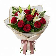 Букет цветов из:  Лилии и Розы в Светлом Калининградской области