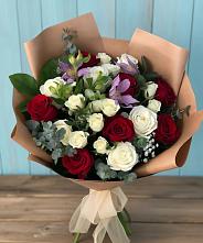 Букет цветов из:  Розы и Альстромерии в Светлом Калининградской области