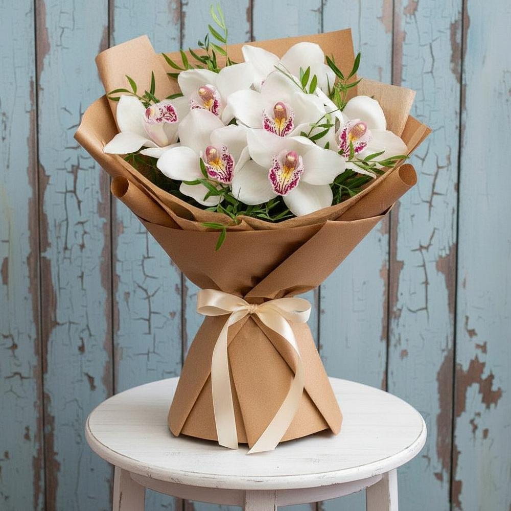 Букет цветов из: Орхидеи и Розы в Светлом Калининградской области
