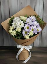 Букет цветов из:  Хризантемы и Розы в Светлом Калининградской области