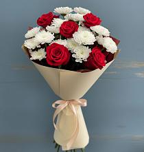 Букет цветов из:  Розы и Хризантемы в Светлом Калининградской области