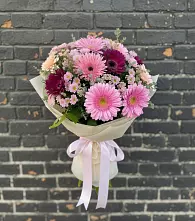 Букет цветов из:  Герберы и Хризантемы в Светлом Калининградской области