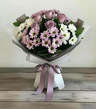 Букет цветов из:  Хризантемы и Розы в Светлом Калининградской области