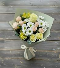 Букет цветов из:  Альстромерии, Розы и Хризантемы в Светлом Калининградской области