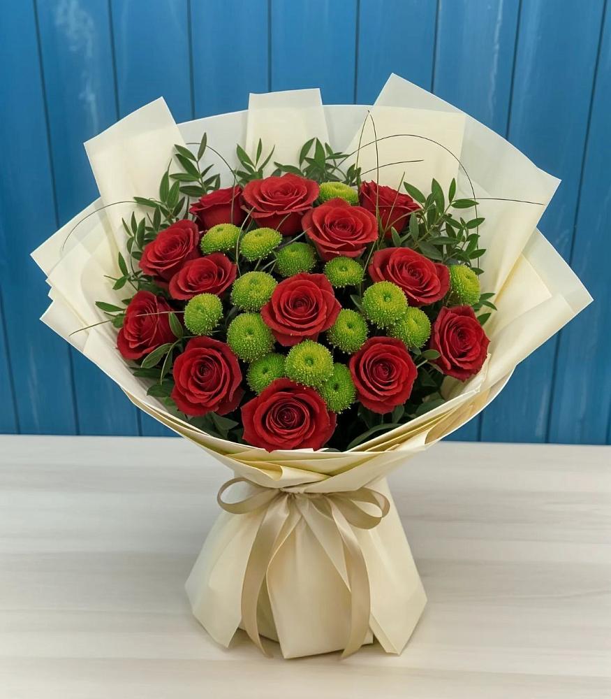 Букет цветов из: Розы и Хризантемы в Светлом Калининградской области